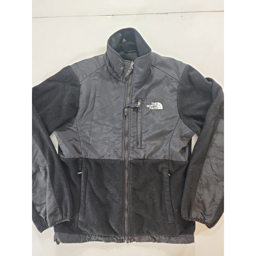 The North Face Denali Fleece Jacket Womens Large L Black Full Zip Polartec‎ Coat